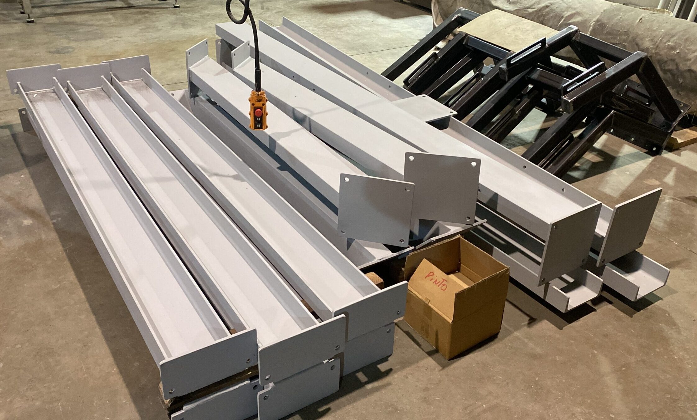 Estructura de soportación en acero inoxidable en planta EDAR