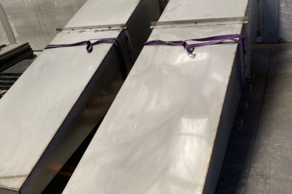 Canaleta colector inoxidable.